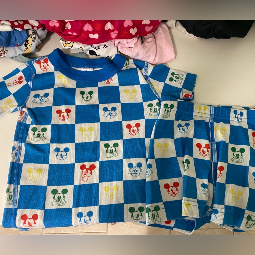 Hanna Andersson Disney Mickey Mouse short John pajamas